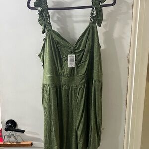 Torrid Olive Green Layered Romper